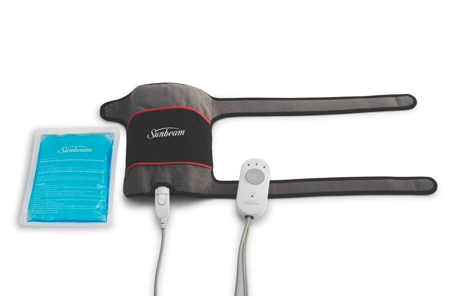 FSA Eligible Sunbeam FlexTemp Hot + Cold Joint Wrap With Gel Pack, Gray